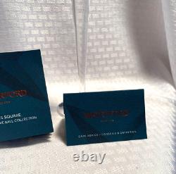 Waterford 2022 Gift Of Wisdom Times Square Flutes Aqua Blue Cut To Clear Crystal