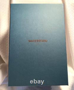 Waterford 2022 Gift Of Wisdom Times Square Flutes Aqua Blue Cut To Clear Crystal