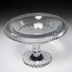 Waterford Antique Irish Tipperary Glass Cut Crystal Georgian Turnover Bowl 18thC