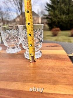 Waterford Ashling Cut Crystal Footed Juice Glasses Tumblers 3 7/8Set Of 5