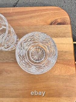 Waterford Ashling Cut Crystal Footed Juice Glasses Tumblers 3 7/8Set Of 5