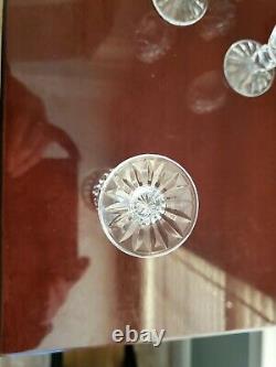 Waterford Boyne Cut Foot Crystal- Cordial Glass Set Of 5
