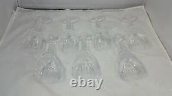 Waterford Carina Cut Crystal claret wine Stemmed Glass set of 7