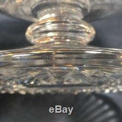 Waterford Castletown Large Punch Bowl 7 1/4 Centerpiece Irish Cut Crystal