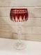 Waterford Clarendon Ruby Red Hock Wine Glass / Cut Crystal Wine Stemware / Mint
