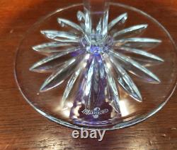 Waterford Cobalt Blue Cut Crystal Serenity Language Jewel Wine Glass Set Of (10)