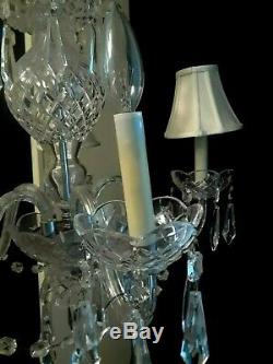 Waterford Comeragh Cut Crystal 5-arm Chandelier, Signed