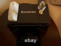 Waterford Crystal3 Kieran Hand Finished Wedge Cuts Acorn Finials (1-Pair) NIB