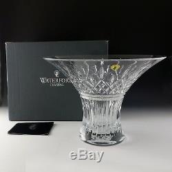 Waterford Crystal 11 Dia. LISMORE Wedge & Diamond Cut Flared Bouquet Bowl NIB