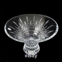 Waterford Crystal 11 Dia. LISMORE Wedge & Diamond Cut Flared Bouquet Bowl NIB