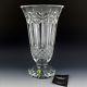 Waterford Crystal 12 Tall BALMORAL Footed Statement VASE Star Cuts Ireland Made