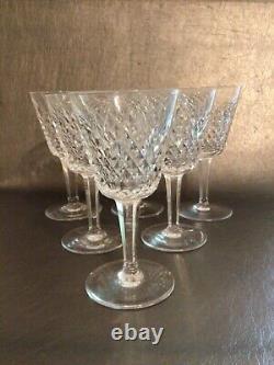 Waterford Crystal ALANA Claret Wine Glass 5 7/8 Set of 6