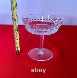 Waterford Crystal Alana Champagne Sherbet Glasses Vintage Cut Crystal Set Of 6