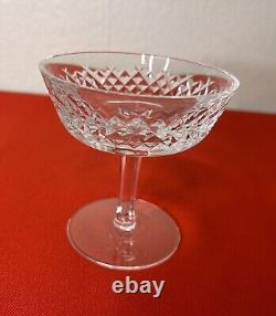 Waterford Crystal Alana Champagne Sherbet Glasses Vintage Cut Crystal Set Of 6