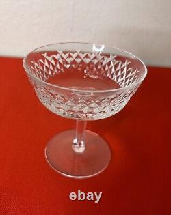 Waterford Crystal Alana Champagne Sherbet Glasses Vintage Cut Crystal Set Of 6