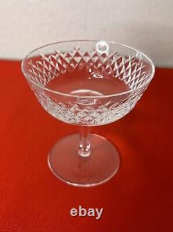Waterford Crystal Alana Champagne Sherbet Glasses Vintage Cut Crystal Set Of 6