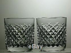 Waterford Crystal Alana Cut 9 Oz Tumblers/glasses Set Of 2 3 3/8 Tall