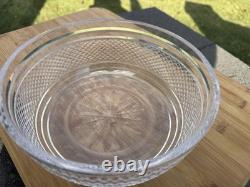 Waterford Crystal Alana Pattern Cut Glass Bowl 8 Starburst Base