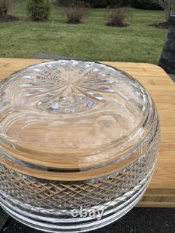 Waterford Crystal Alana Pattern Cut Glass Bowl 8 Starburst Base