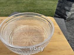 Waterford Crystal Alana Pattern Cut Glass Bowl 8 Starburst Base