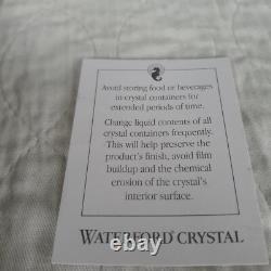 Waterford Crystal Artisan Master Cut 9 Glass Pitcher New In Box withCertificate