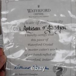Waterford Crystal Artisan Master Cut 9 Glass Pitcher New In Box withCertificate
