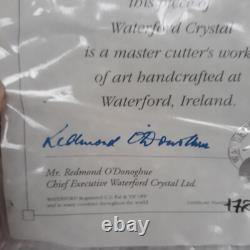 Waterford Crystal Artisan Master Cut 9 Glass Pitcher New In Box withCertificate