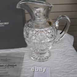 Waterford Crystal Artisan Master Cut 9 Glass Pitcher New In Box withCertificate