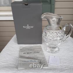 Waterford Crystal Artisan Master Cut 9 Glass Pitcher New In Box withCertificate