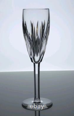 Waterford Crystal CARINA Set/2 Champagne Flutes EXCELLENT Vertical Cut
