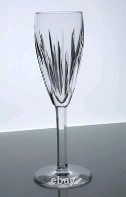 Waterford Crystal CARINA Set/2 Champagne Flutes EXCELLENT Vertical Cut