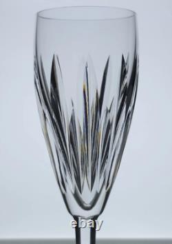Waterford Crystal CARINA Set/2 Champagne Flutes EXCELLENT Vertical Cut