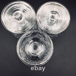 Waterford Crystal COLLEEN Short Stem Cut Brandy Glass Set of 3