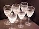 Waterford Crystal Castlemaine Wine Glass Set of 6 Cut Foot 7 1/8 in