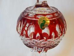 Waterford Crystal Clarendon Ruby Cut to Clear Christmas Tree Topper 10 1/2 tall