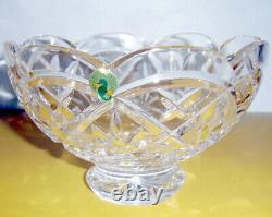 Waterford Crystal Cullen Footed Bowl 8 Scalloped Edge Made Ireland #135285 NEW