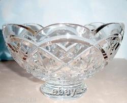 Waterford Crystal Cullen Footed Bowl 8 Scalloped Edge Made Ireland #135285 NEW