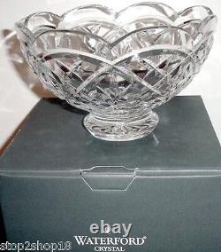 Waterford Crystal Cullen Footed Bowl 8 Scalloped Edge Made Ireland #135285 NEW