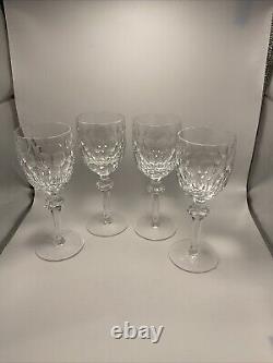 Waterford Crystal Curraghmore 7 Claret Wine Glasses Set of 4