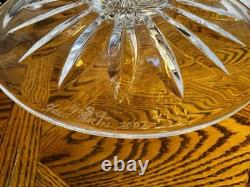 Waterford Crystal Cut Glass Pedestal Compote Bowl 10 inch sign Fred Curlis 2007