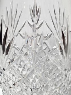 Waterford Crystal Cut Glass Vase 10 Clear Ireland Etched Heavy Vase