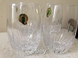Waterford Crystal Cut Southbridge Stemless Wine Glasses Set of 4 -NWT-Slovenia