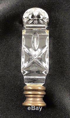 Waterford Crystal Finial RARE CUT Square Style GREAT CONDITION