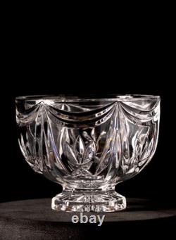 Waterford Crystal Footed Bowl Cut Glass Pedestal Dish Made in Ireland