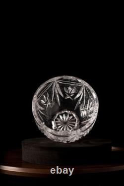 Waterford Crystal Footed Bowl Cut Glass Pedestal Dish Made in Ireland