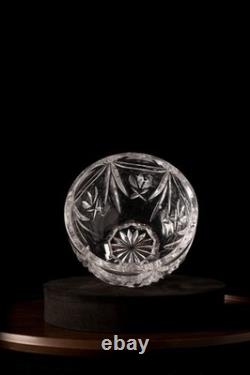 Waterford Crystal Footed Bowl Cut Glass Pedestal Dish Made in Ireland