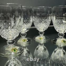 Waterford Crystal Goblet Colleen 10 oz Glasses Set Of 4 Lead Made In Ireland