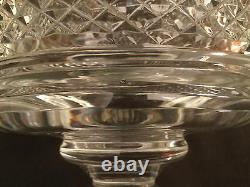 Waterford Crystal Heritage Prestige Collection Cut Round Footed Bowl Centerpiece