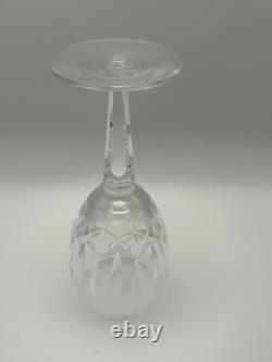 Waterford Crystal KILDARE Glass Cut Multi Sided Stem 6.5 Set Of 7