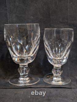 Waterford Crystal Kathleen 6 Cut Fine Crystal Glasses, Claret Wine & Goblet